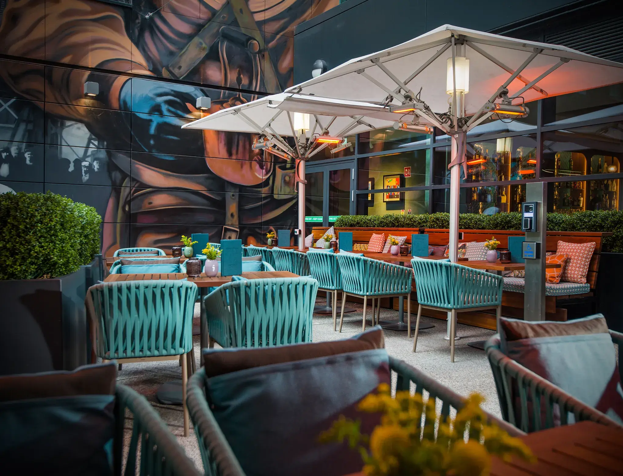 Mossco outdoor terrace seating